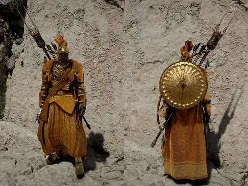 Латные доспехи Золотого отряда в Crimson Desert